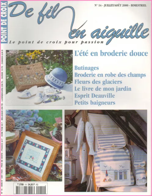 ▬►De Fil En Aiguille  Magazine N°14 de 2000 Véronique Enginger Point de Croix