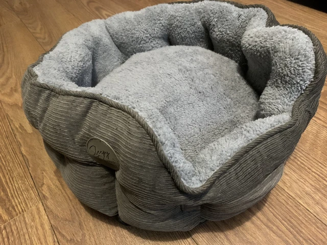 Ancol Sleepy Paws Oval Dog Bed Grey 50cm x 50cm, Size Small, Pets 560695