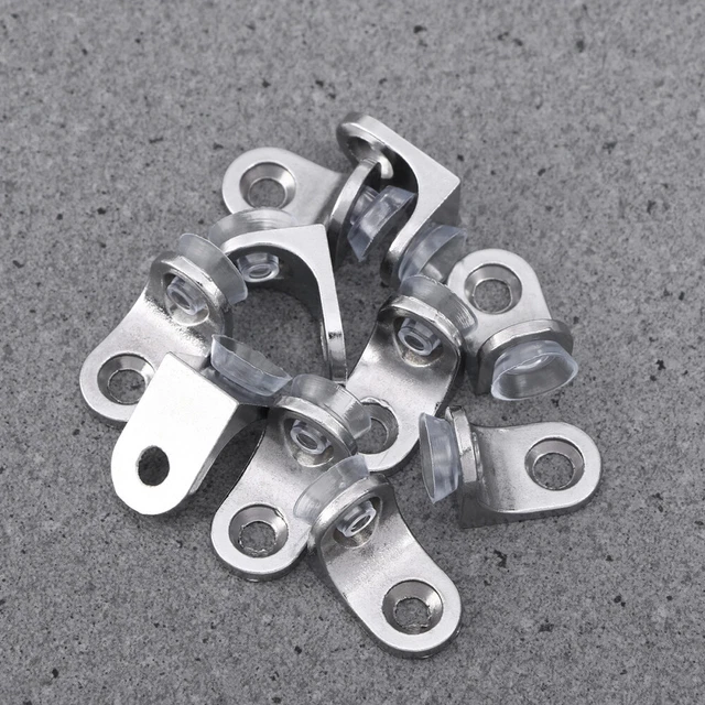 Supporto Per Scaffali Angolari In Acciaio - 2 Pezzi Con Viti, Robusti E Regolabili - Foto 2