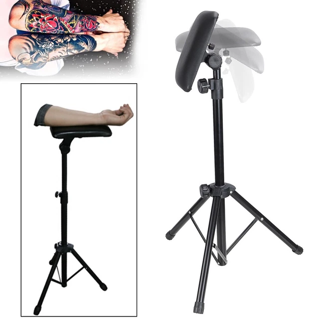 Tatuaje portátil reposabrazos silla trípode ajustable soporte + almohadilla suave