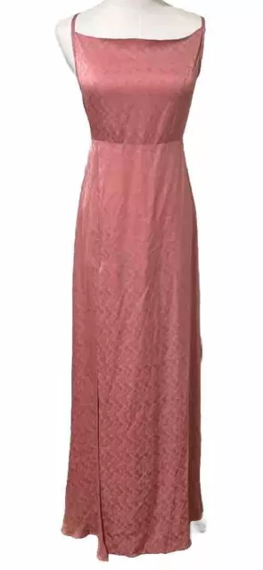 Reformation 100% Silk Maxi Dress in Pink Size 0