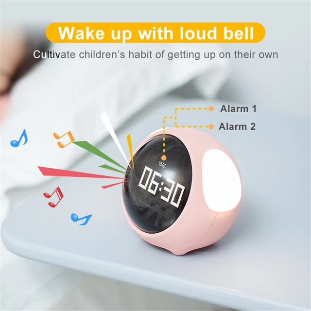 NEW Beep Alarm Clock Night Light Digital LED Large Display Bedside Desk Children 2