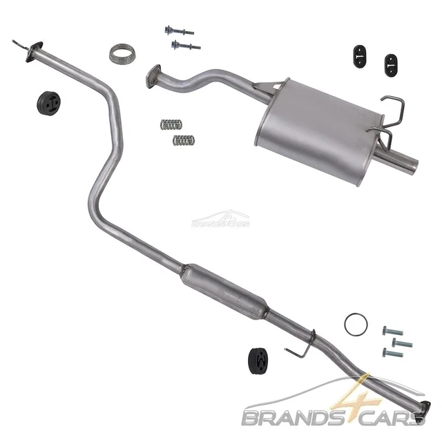 Sistema Scarico Atec Silenziatore Medio Per Honda Civic 6 Ej Ek 1.4 Anno 95-98