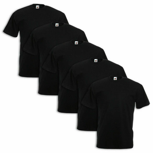 5 T-SHIRT MAGLIETTE MANICA CORTA UOMO ROLY Unisex bianche nere Taglie da S a XXL