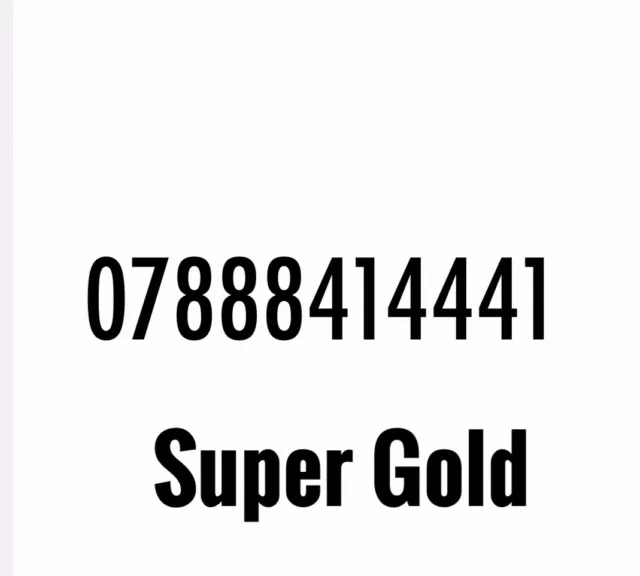 Gold Vip Business Easy Memorable Mobile Phone Number Platinum Sim 444
