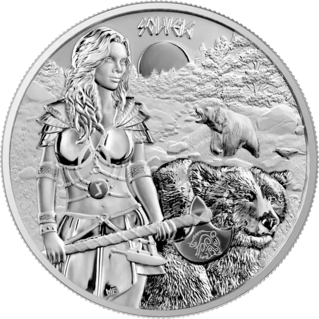 Germania Mint Valkyries - Solveig 1 oz Silber 2024 - 1 Oz Silber mit Zertifikat