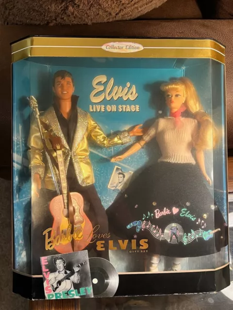 1996 Barbie Loves Elvis Collector Edition Mattel Doll Set  Sealed NEVER OPENED!