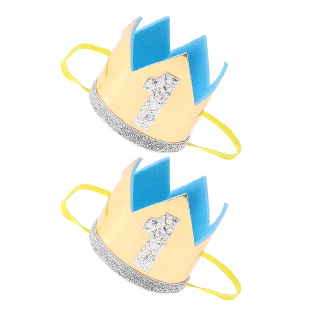 2 piezas niños cumpleaños sombreros niños cumpleaños headwear cumpleaños cumpleaños