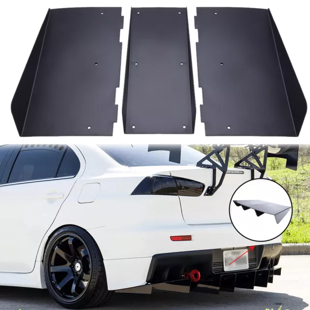 For Mitsubishi Evo X Rear Diffuser Bumper 4 Fins Spoiler Splitter Lip 22"x 20"