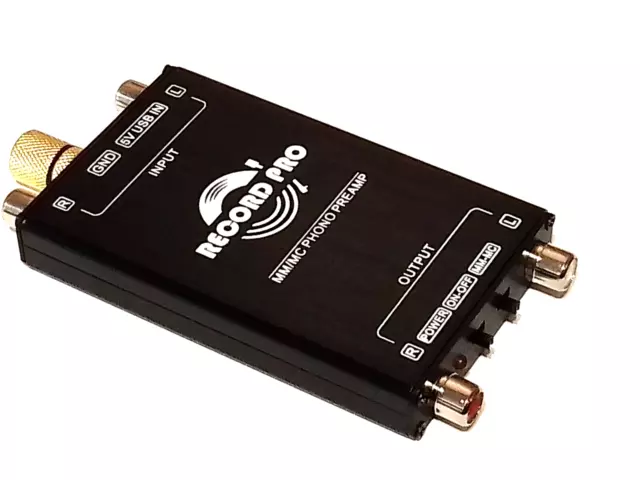 Switchable MM - MC Phono Pre Amplifier (Record Pro RP-110 With UK Mains Adaptor)