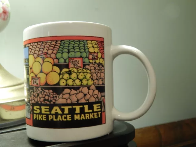 Seattle, USA "PIKE PLACE MARKET" [Ceramic] COFFEE MUG_CUP - Ltd Promo Souvenir