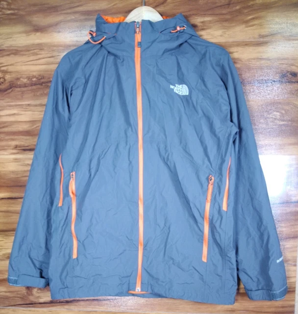 The North Face Hyvent Jacket Medium M Grey Mens Full Zip Outdoor Hiking Coat