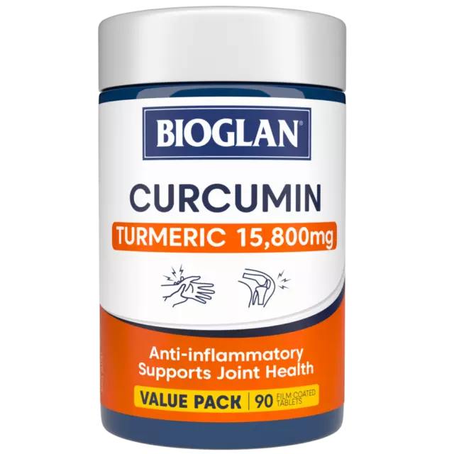 Bioglan Curcumin Turmeric 15,800mg 90 Tablets Value Pack prev. Clinical Curcumin