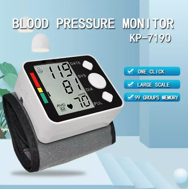 Numérique Poignet Du sang Pression Moniteur Mesure Fréquence cardiaque Impulsion