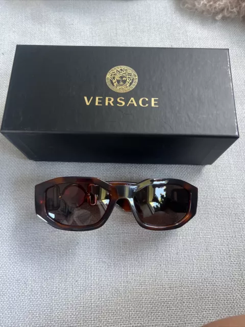 Versace VE4447 Sunglasses 108/87 Havana