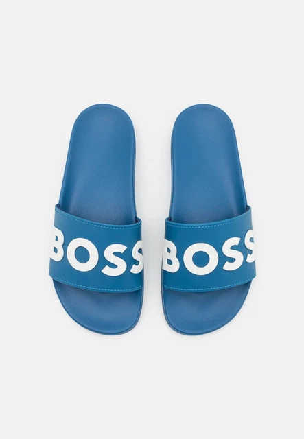 NEW Hugo Boss Solar Kirk Slide Sandal Beach Luxury Pool Vacation White Mens 11 Hugo Boss Men main image 4