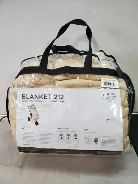 7AM Enfant Blanket 212 Evolution Oslo Collection Almond - Footmuff 7AM Enfant Blanket 212 Evolution Oslo Collection Almond - Footmuff