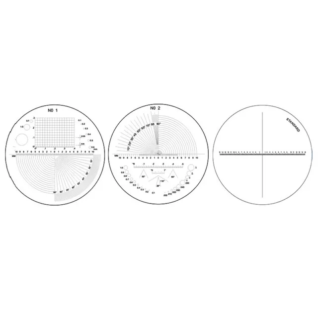 Micrometer for Magnifying Glass Microscope Scale Reticle Measuring Diameter 35mm