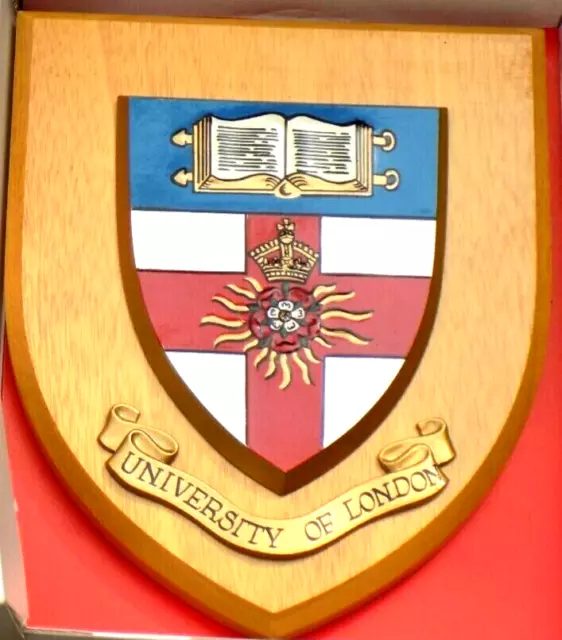 Beautiful Hand Painted University of London Mess Plaque or Shield