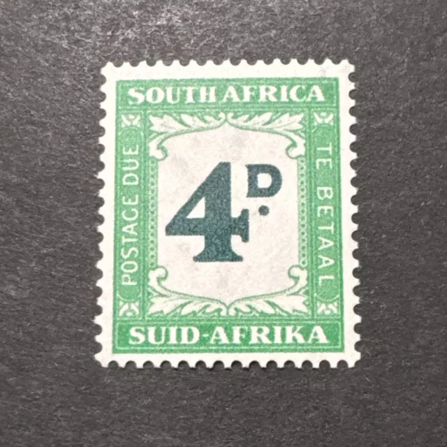 South Africa 4 D Capital “D” Hyphenated MNH Collectible Postage Due Stamp