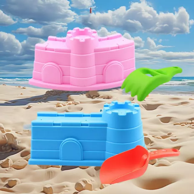 Sandcastle Building Kit Pretend Play Snow Toys for Girls Boys Beach Sand