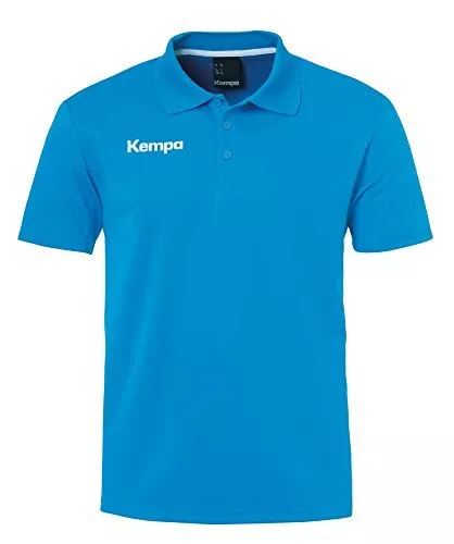 FanSport24 Kempa Herren T-Shirt Handball Polyester Poloshirt, blau, S