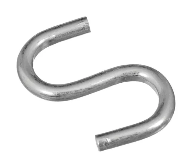 National Hardware N121-574 Zinc Plated V2076 Open S-Hook 1 L x 0.105 Dia. in.