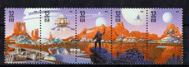 3238 - 3242 * SPACE DISCOVERY  *  U.S. Postage Stamps Strip Of 5 MNH