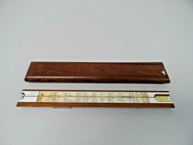 Den Make Ruler VINTAGE DIWA DENMARK Teak Slide Ruler No 111 B61 £5.95 - PicClick UK