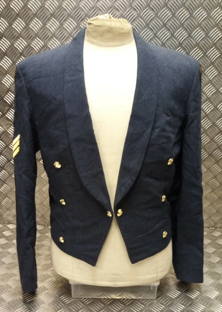 VINTAGE BRITANNIQUE RAF Royal Air Force Vol Sergents Mess Robe Veste ...