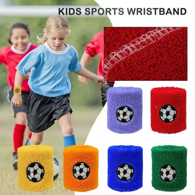 6pcs Unisex Cotton Wrist Wristband Sports Towel Sweatband Outdoor Sweat Band