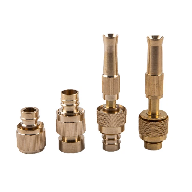 1/2 3/4" Brass Hose Nozzle High Pressure for Car Garden Adjustable Water Spra'ZQ