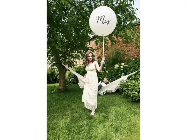 MRS XXL Riesen Luftballon Hochzeit / Durchmesser ca.1m Photo Booth Bilder NEU!!!