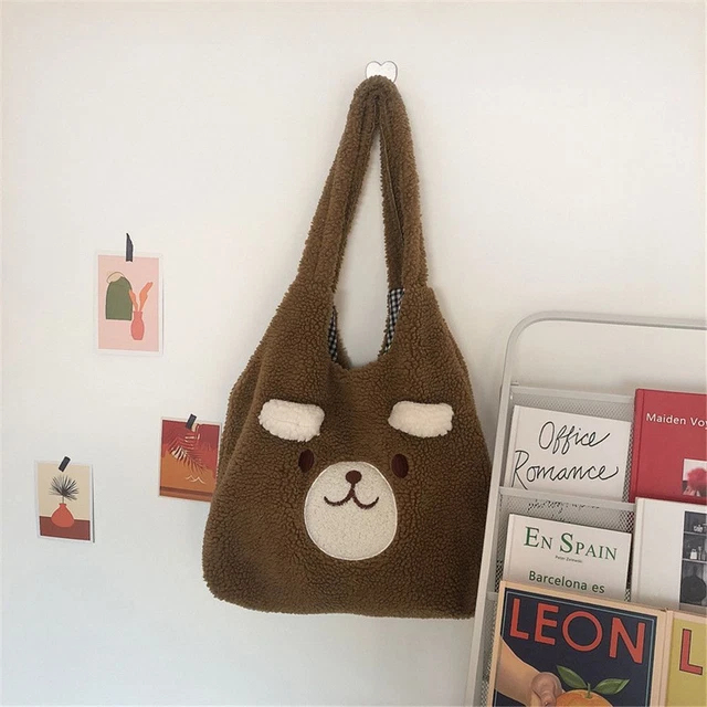 mignon Dessin animé Ours en peluche Sac à bandoulière Peluche Sac fourre-tout