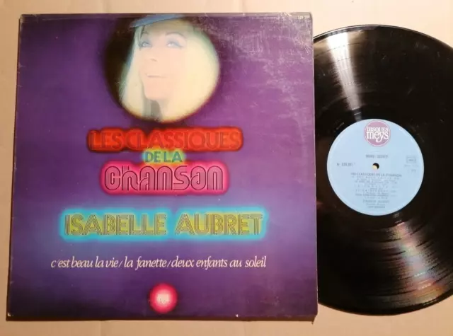 ISABELLE AUBRET : Les classiques de la chanson LP 33T MEYS 528.201 Ferrat VG/VG+