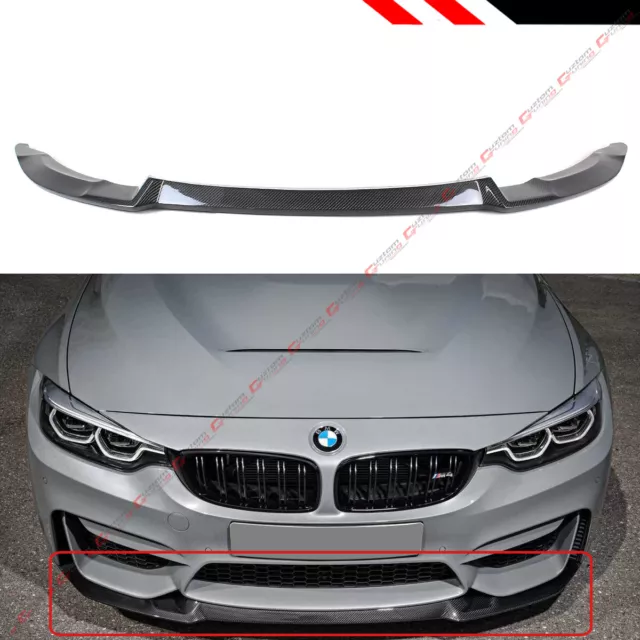 For 15-19 BMW F80 M3 F82 F83 M4 Carbon Fiber CS Style Front Bumper Lip Splitter