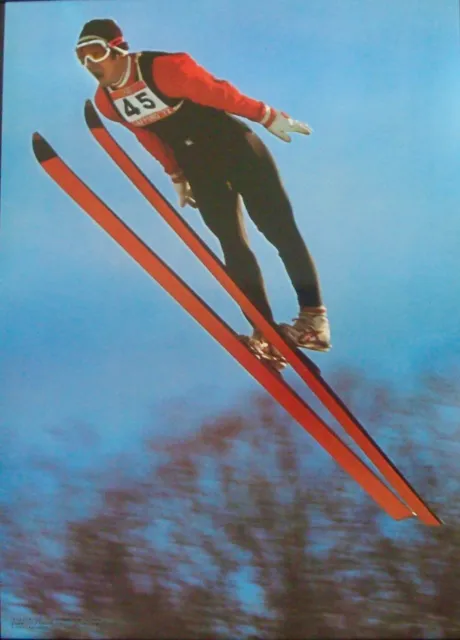 SAPPORO 1972 WINTER OLYMPICS Japanese B3 movie poster MASAHIRO SHINODA SKI JUMP