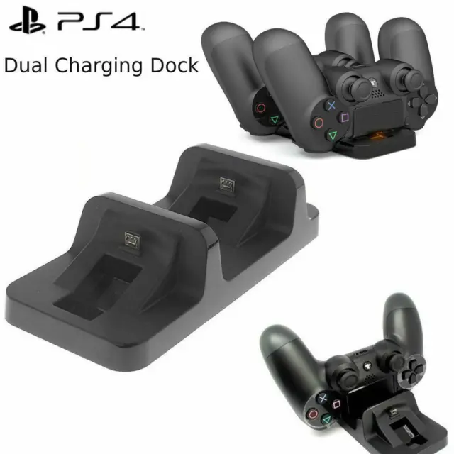 Dual Charger Dock Station For PlayStation PS4 Wireless Controller