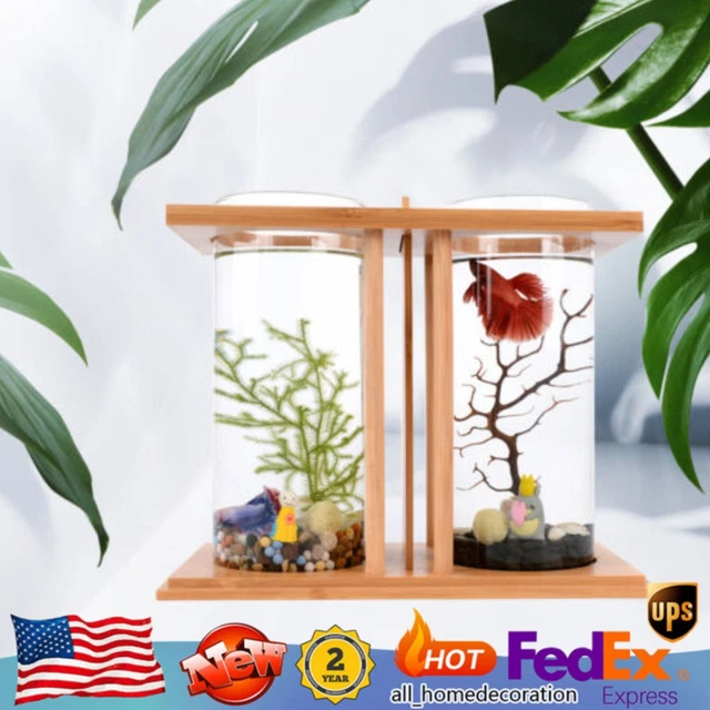 Aquarium Small Fish Tank Micro Landscaping Betta Goldfish Fish Glass Tank Bowl