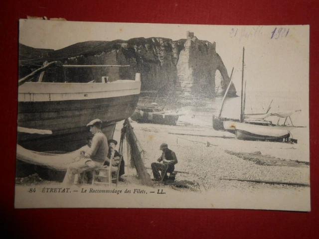 Carte De Visite Photo Ancienne Des Falaises D'Amont à Étretat - Tirage Albuminé, Vers 1880