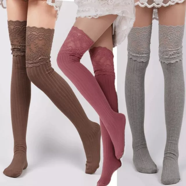 WOMEN'S SEXY OVER Knee Socks Thigh High Elastic Stockings Long Silky Oily  socks $16.87 - PicClick