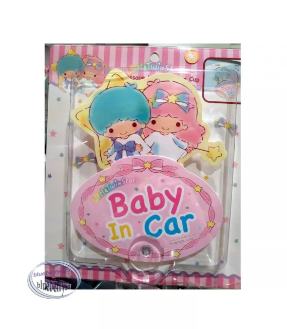 Sanrio Little Twin Stars baby in car safety sign child babies girls decals windo