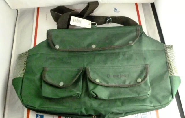 SMI Canvas Creel 4 Pocket 13 x 8 Freshwater Fly Fishing Tackle Bag &  Strap 