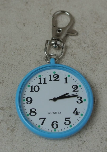 Orologio Da Infermiera TopHomer - Portachiavi Al Quarzo, Quadrante 30mm Luminoso, Impermeabile