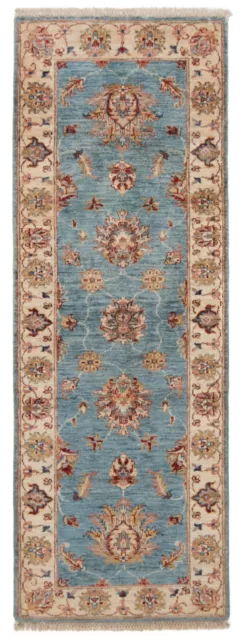 Ziegler Handgeknüpfter Orientteppich 178x63  cm-Fine,Carpet,Rug,Läufer,Blau