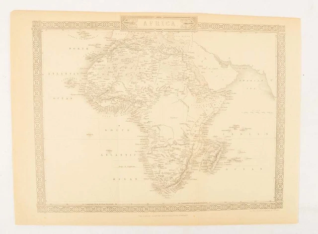 AFRICA MAP, J RAPKIN / Africa 1880
