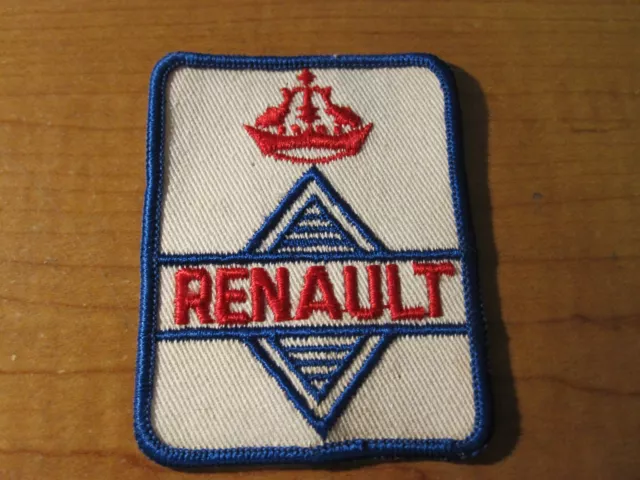 Vintage RENAULT Automobile CAR TRUCK Employee Embroidered Cloth PATCH