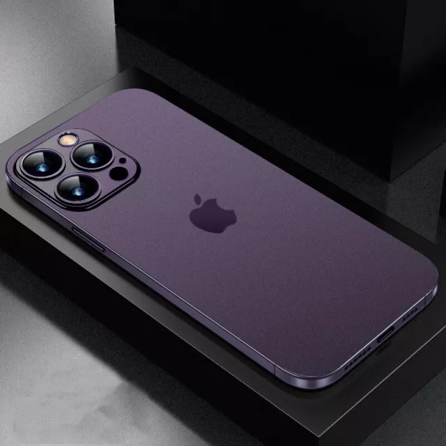 Für iPhone 14 13 Pro Max 12 11 XR 14 Plus Ultradünn Matt Hart Klar Hülle Cover
