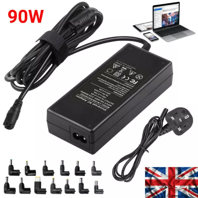 Universal Laptop Charger Power Supply AC Adapter for HP ASUS Toshiba Dell Acer