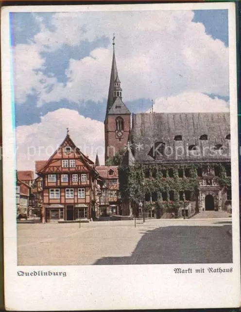 41952302 Quedlinburg Markt mit Rathaus Rund um das Quedlinburger Schloss Quedlin